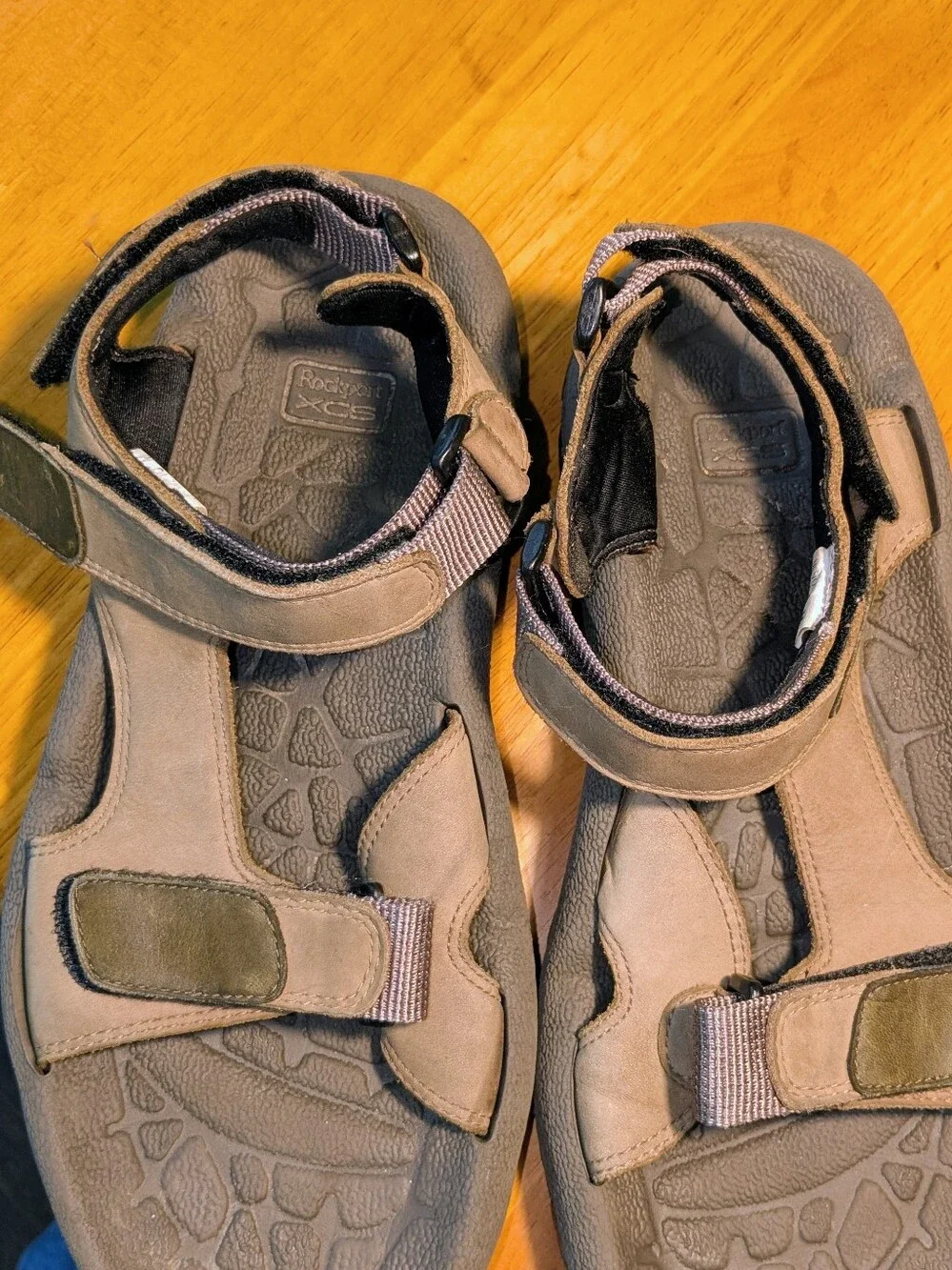 Rockport XCS Sandals Men's 10 Brown Casual Outdoor Summer Hiking Walking Strappy